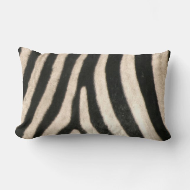 African Zebra tryck, Wildife, Safari Decor Lumbarkudde (Framsida)