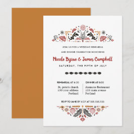 Africana | Modern Ankara Kente Rehearsal Dinner Inbjudningar