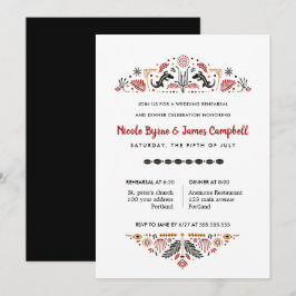 Africana | Modern Ankara Kente Rehearsal Dinner Inbjudningar