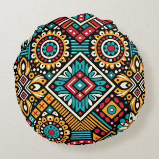 Africana Vibrance Essence Rund Kudde