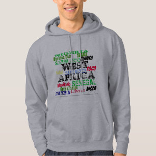AFRICANKOKO-ANPASSNINGSBAR (den västra afrikan, Sweatshirt Med Luva