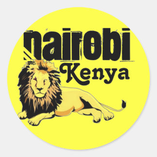 Africankoko Anpassningsbar Nairobi, Kenya Runt Klistermärke