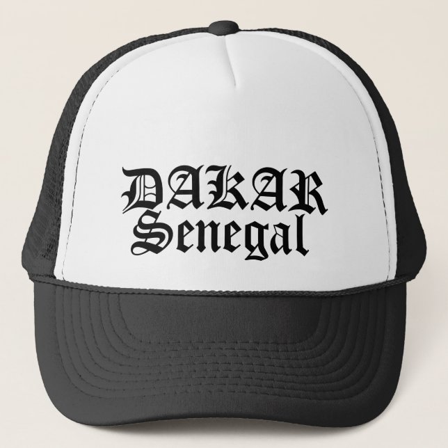 Africankoko beställnings- DAKAR, Senegal Truckerkeps (Framsida)