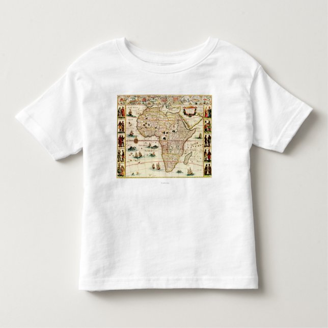 AfricaPanoramic MapAfrica 2 Tee (Framsida)