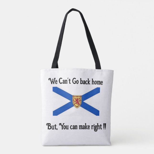 Africville community Tote bag Tygkasse (Baksida)