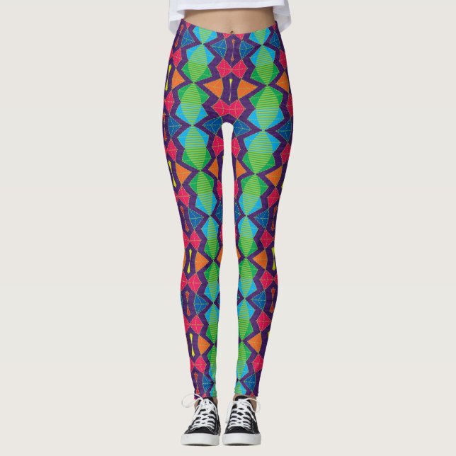 Afrika 06 Zig Zag Leggings (Framsida)