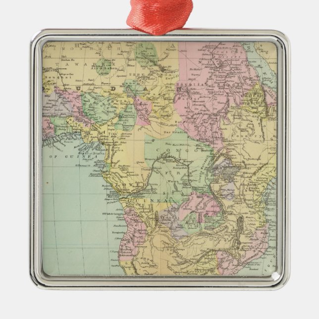 Afrika 12 julgransprydnad metall (Framsidan)