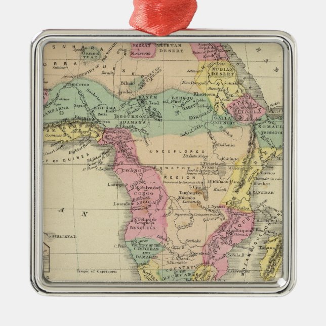 Afrika 13 julgransprydnad metall (Framsidan)