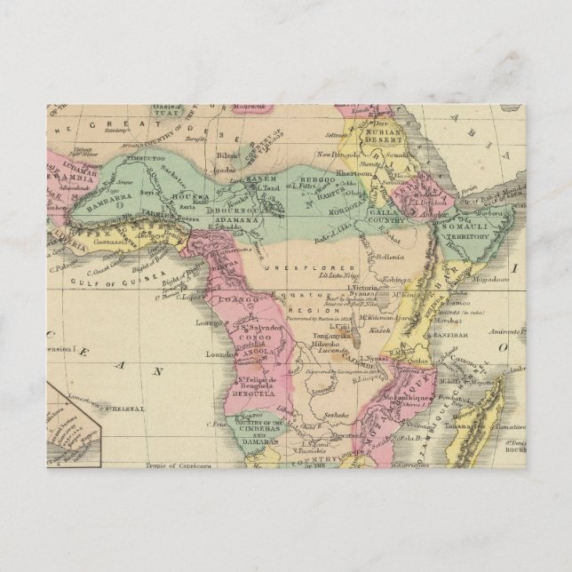 Afrika 13 vykort (Framsida)