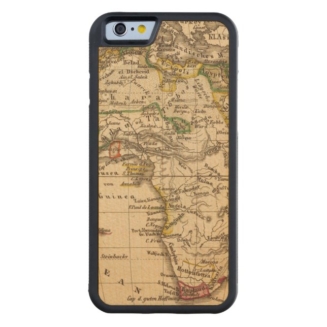 Afrika 16 carved wood iPhone skal (Baksidan)