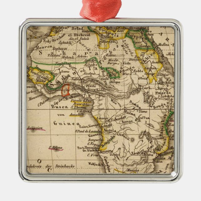 Afrika 16 julgransprydnad metall (Framsidan)