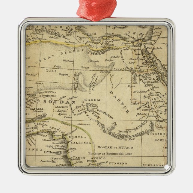 Afrika 17 julgransprydnad metall (Framsidan)