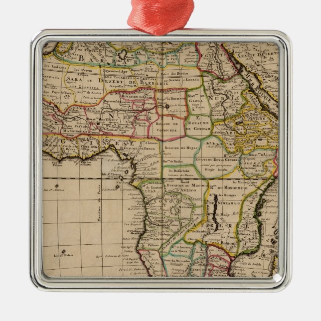 Afrika 19 julgransprydnad metall (Framsidan)