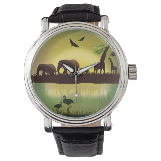Afrika 1 Alternativ för bevakning och numrering Armbandsur