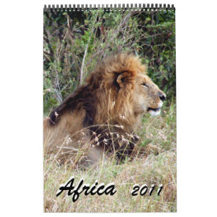afrika 2011 15 månaders ensidig kalender