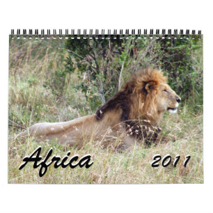 afrika 2011 kalender för 15 månad