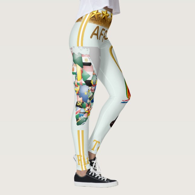 Afrika 2026 Global Games: Guld Trophy & Kontinent  Leggings (Höger)