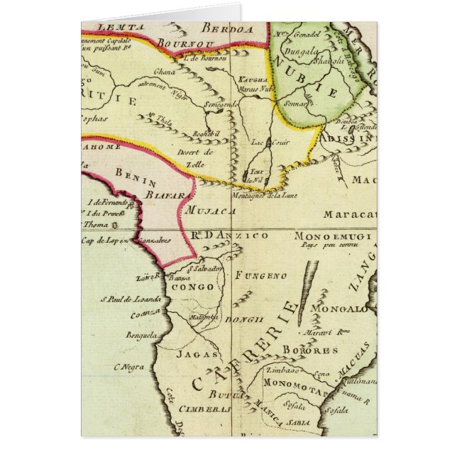 Afrika 20 hälsningskort (Framsidan)