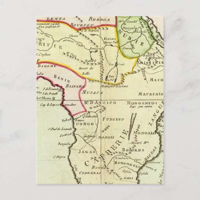 Afrika 20 vykort (Framsida)