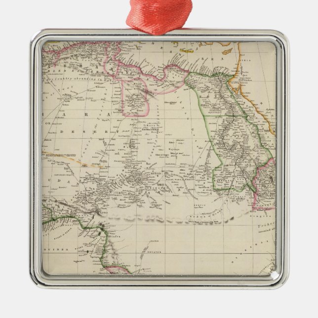 Afrika 24 julgransprydnad metall (Framsidan)