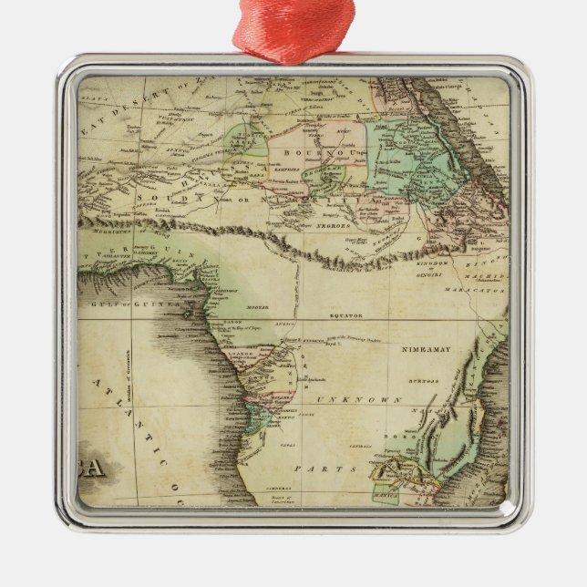 Afrika 25 julgransprydnad metall (Framsidan)