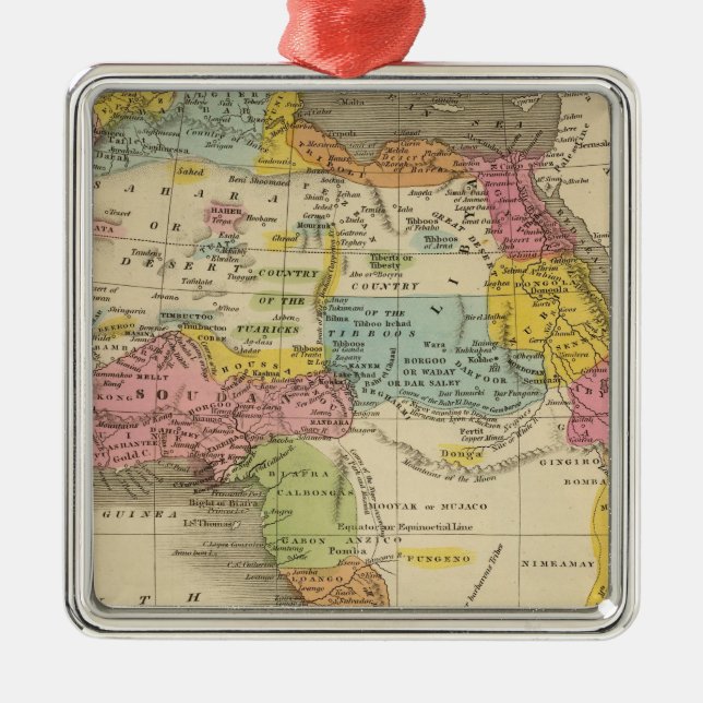 Afrika 27 julgransprydnad metall (Framsidan)