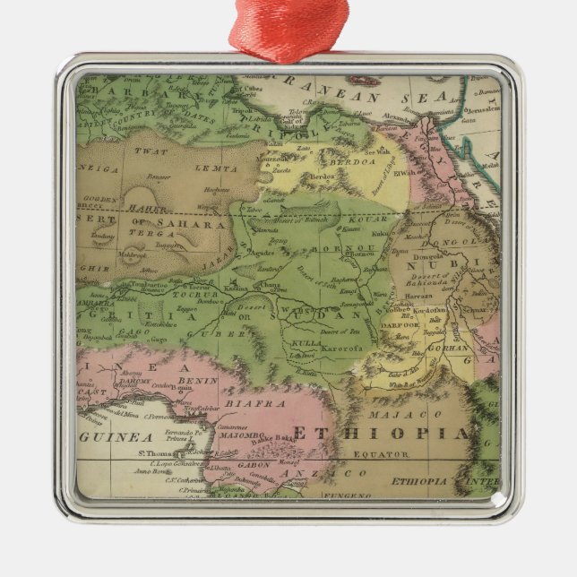 Afrika 2 julgransprydnad metall (Framsidan)