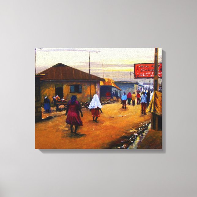 Afrika 2-oljan på Canvas av Mojisola A (Framsida)