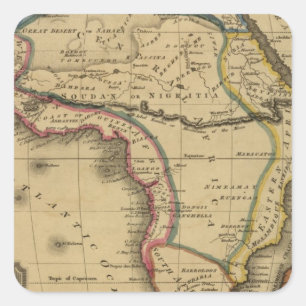 Afrika 30 fyrkantigt klistermärke