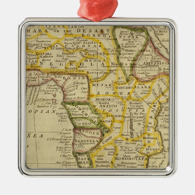 Afrika 34 julgransprydnad metall (Framsidan)