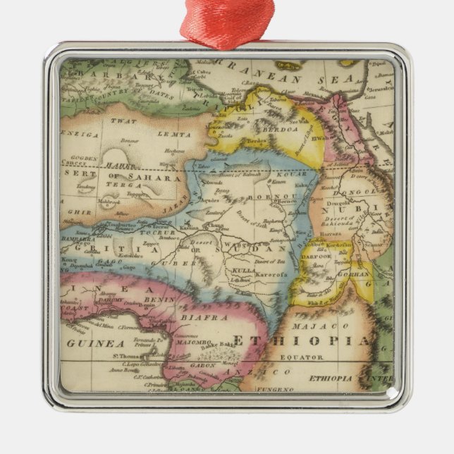 Afrika 36 julgransprydnad metall (Framsidan)