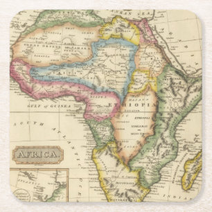 Afrika 36 underlägg papper kvadrat