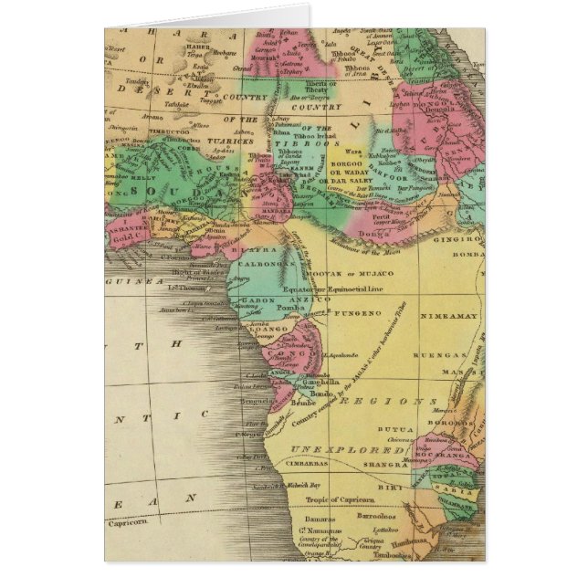 Afrika 38 hälsningskort (Framsidan)