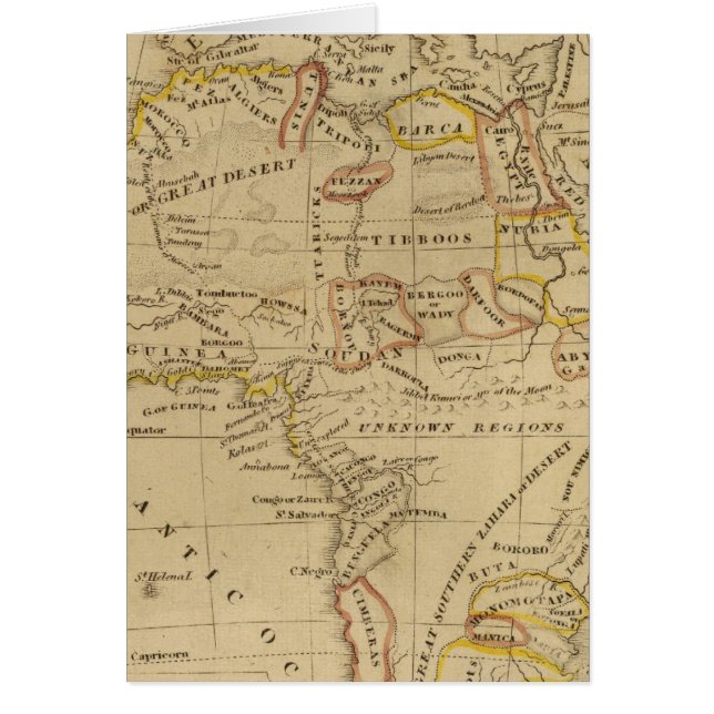 AFRIKA 4 HÄLSNINGSKORT (Framsidan)