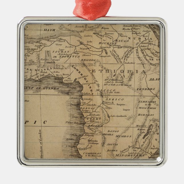 Afrika 50 julgransprydnad metall (Framsidan)