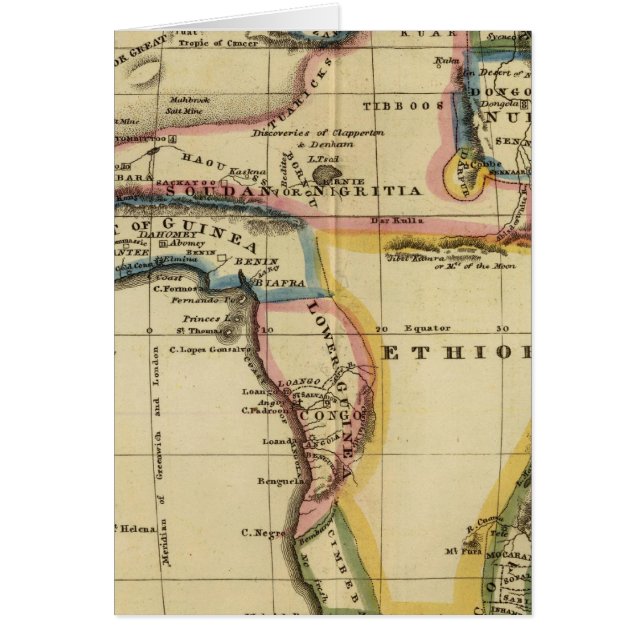 Afrika 7 hälsningskort (Framsidan)