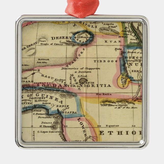 Afrika 7 julgransprydnad metall (Framsidan)