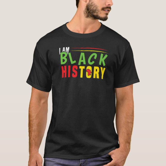 Afrika African Black History Pride Black History M T Shirt (Framsida)