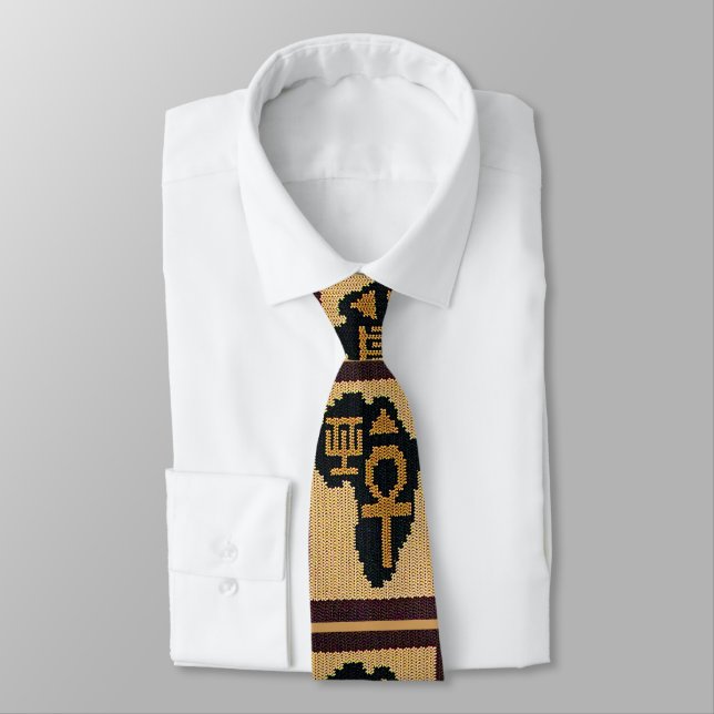 Afrika African Symbols Crochet All over Print Slips (Bunden)