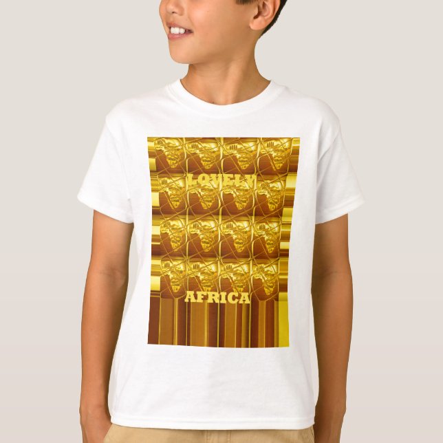 Afrika Afrika Kartor utformar Art färg.png Tröja (Framsida)