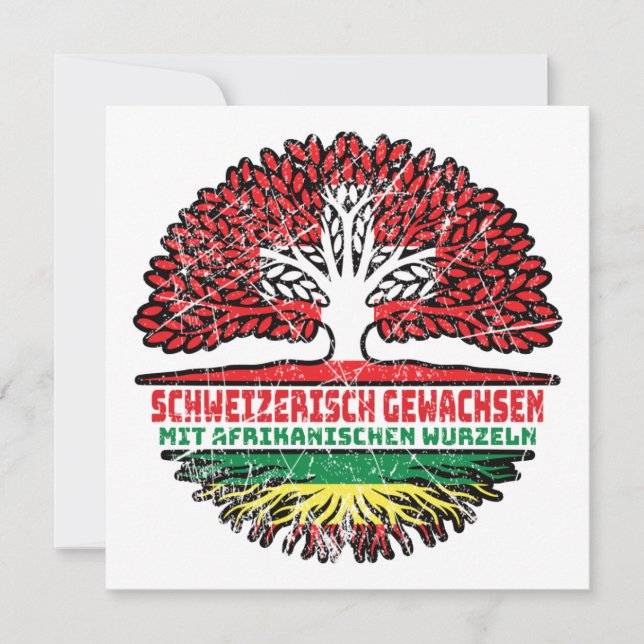 Afrika Afrikanisch Schweizer Schweiz Baum Wurzel Kort (Framsida)