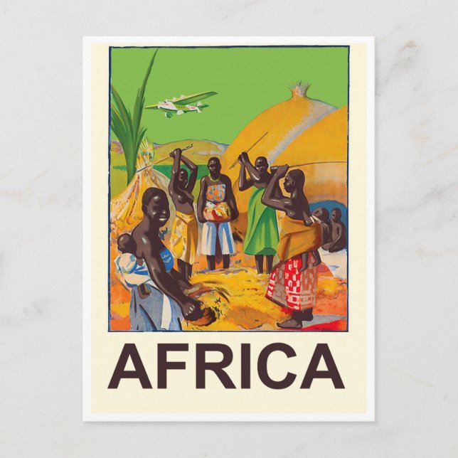 Afrika, Afrikas traditionella by Vykort (Framsida)