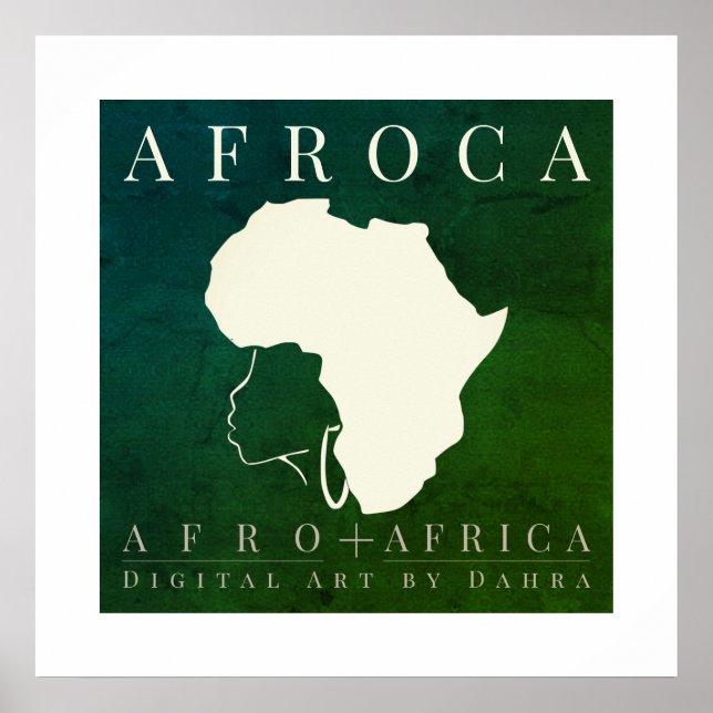 AFRIKA AFRO POSTER (Framsidan)