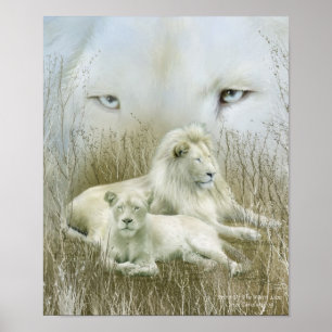 Afrika - andan i den vita Lejona konsten Poster/sk Poster