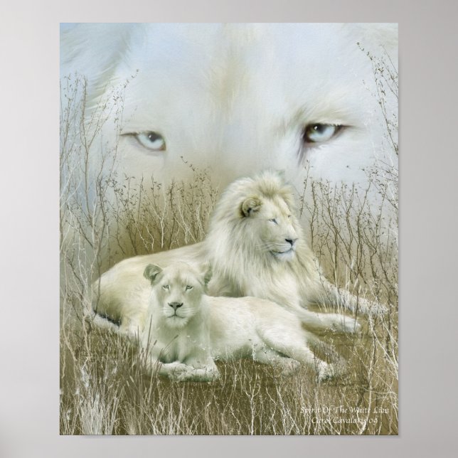 Afrika - andan i den vita Lejona konsten Poster/sk Poster (Framsidan)
