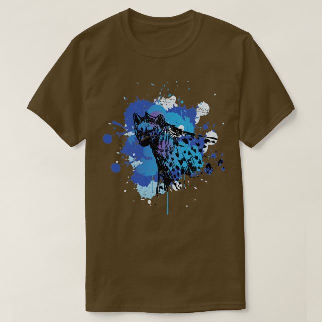 Afrika Animal Hyena T Shirt (Design framsida)