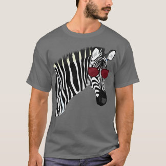 Afrika Animal Sunglasses Zebra T Shirt