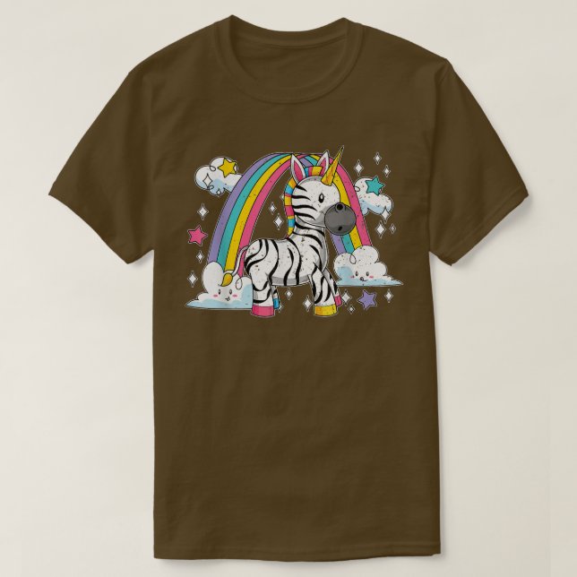 Afrika Animal Zebracorn Rainbow Fairytale Zebra Un T Shirt (Design framsida)