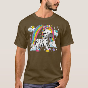 Afrika Animal Zebracorn Rainbow Fairytale Zebra Un T Shirt