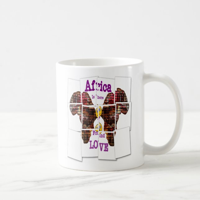 Afrika är där jag hittade Kärlek Kaffemugg (Höger)